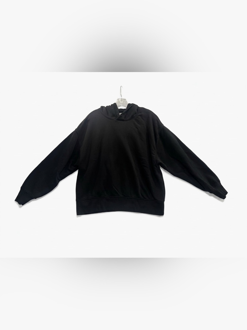 American Eagle Black Oversized Fleece Hoodie Pullover Sweatshirt Size Small S
